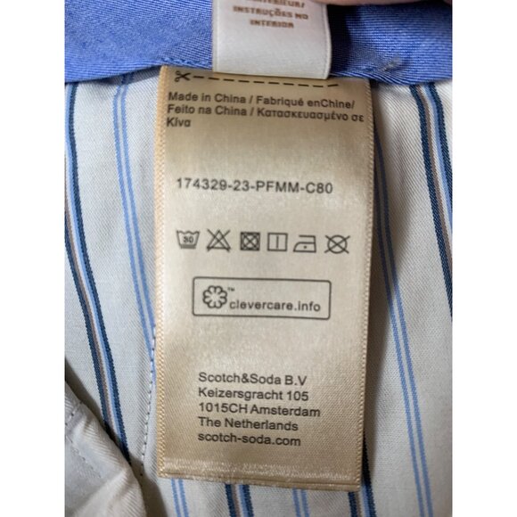 Scotch & Soda Mens Plaid Stretch Trousers 34/31 NWT $148 RP10239 Slim Tapered - Picture 5 of 13
